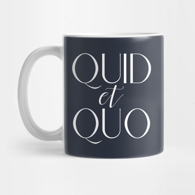Quid et Quo (White) by k8creates